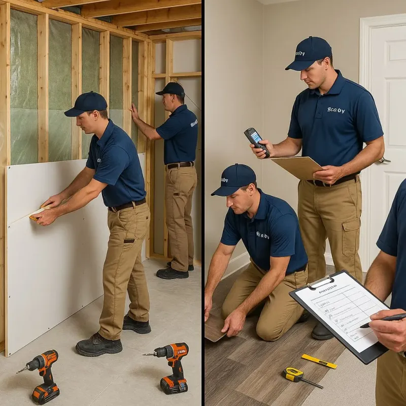 Repairs and Reconstruction process in Bluff City, TN